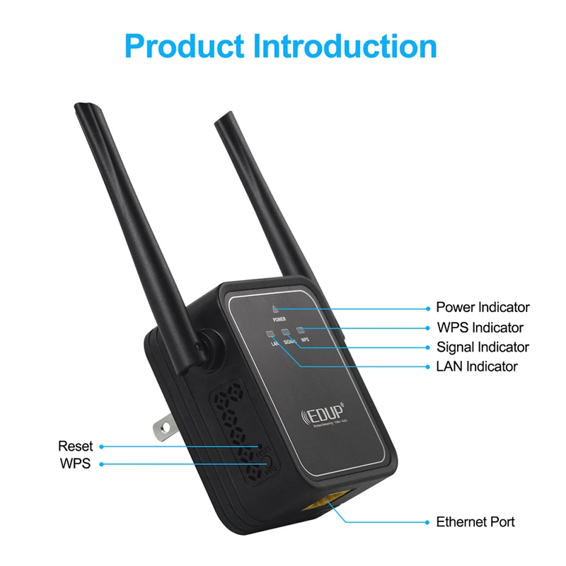 2.4G WiFi Repeater Tốc Độ 300Mbps RJ45 Không Dây Mở Rộng Sóng Wifi Khuếch Đại Tín Hiệu Độ Phủ Sóng Lên Đến 10 Mét Wifi Tầm Xa tăng Cường Tín Hiệu