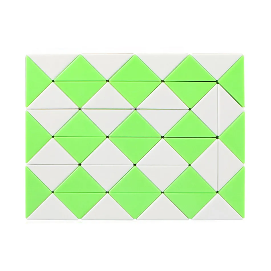 QIYI 48 segmentos serpiente mágica regla cubo rompecabezas velocidad cubos antiestrés Twist plegable juguete profesional para niños cubo mágico
