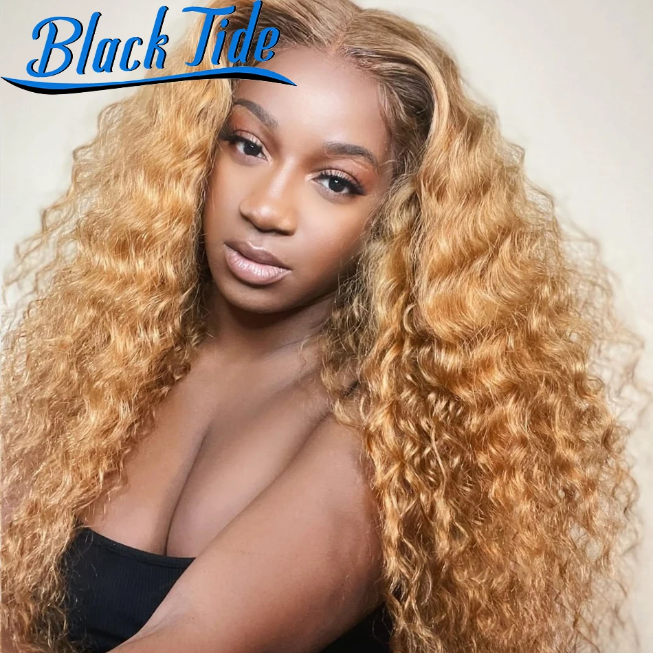 

Curly Lace Front Wig Blonde Lace Front Wig Human Hair 180% Remy Ginger Lace Front Wig 13x4 HD Transparent Lace Frontal Wig