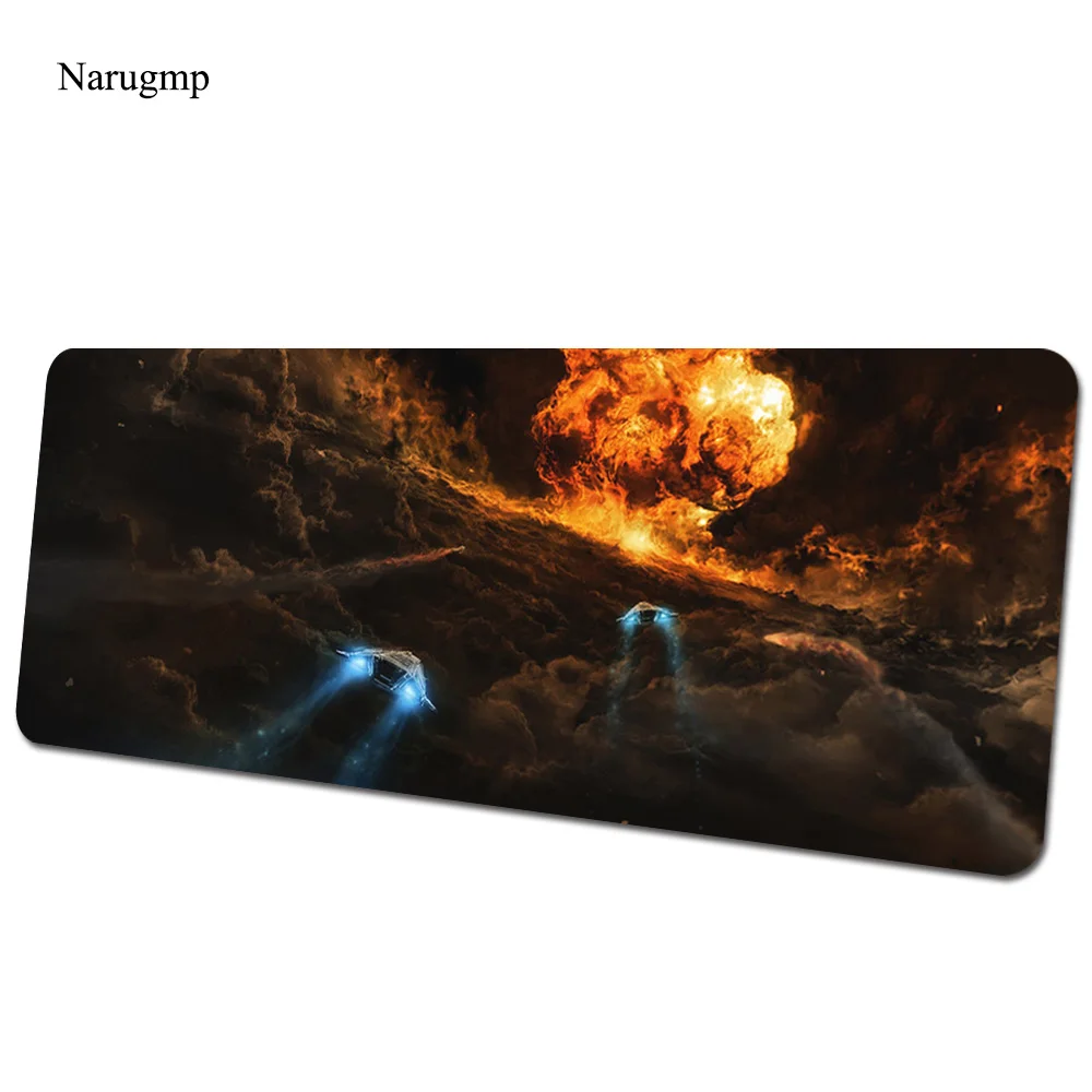 Spaceship mouse pad Hangar Computer mat 800x400x3mm gaming mousepad Futuristic padmouse keyboard games pc gamer desk