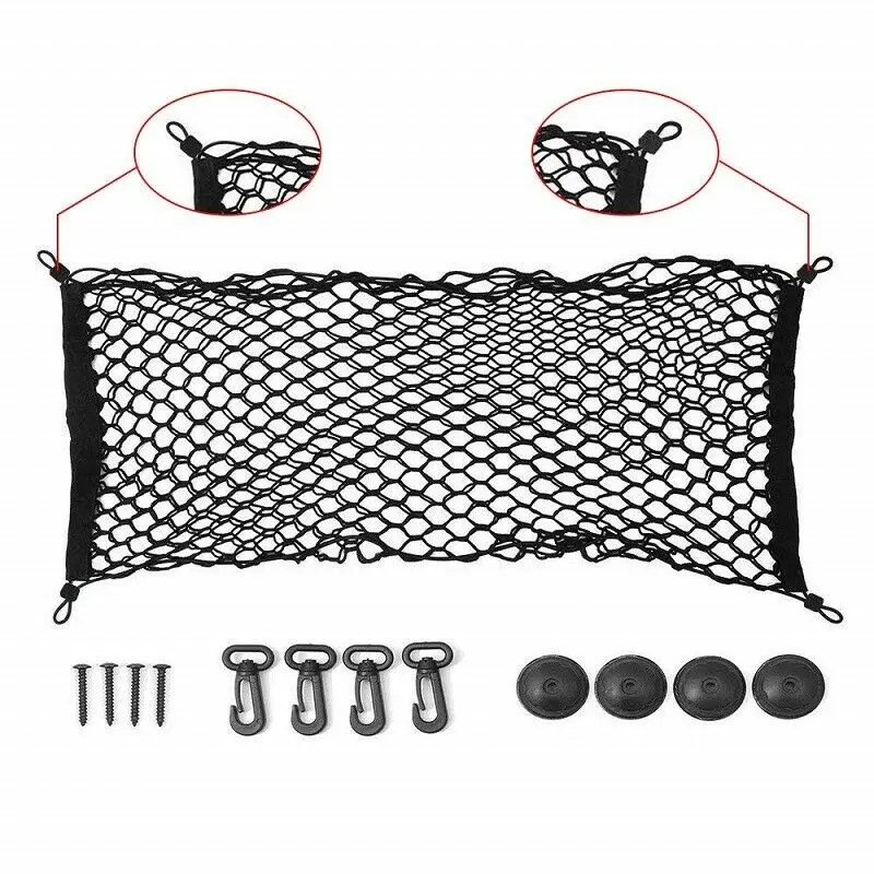 Car Trunk Cargo Net Mesh Storage Organizer Pocket for BMW Audi Mercedes Universal