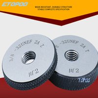 UNC UNF UNS 1/4 5/16 3/8 1/2 7/16 9/16 2A thread ring gage T Z American system screw gauge  GO-NO GO RING GAUGE 2pcs/set