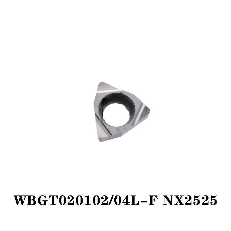 100% Original WBGT020102L-F NX2525 WBGT020104L-F VP15TF WBGTL30202L-F VP15TF insertos de carburo CNC WBGT020102 WBGT020104 WBGT