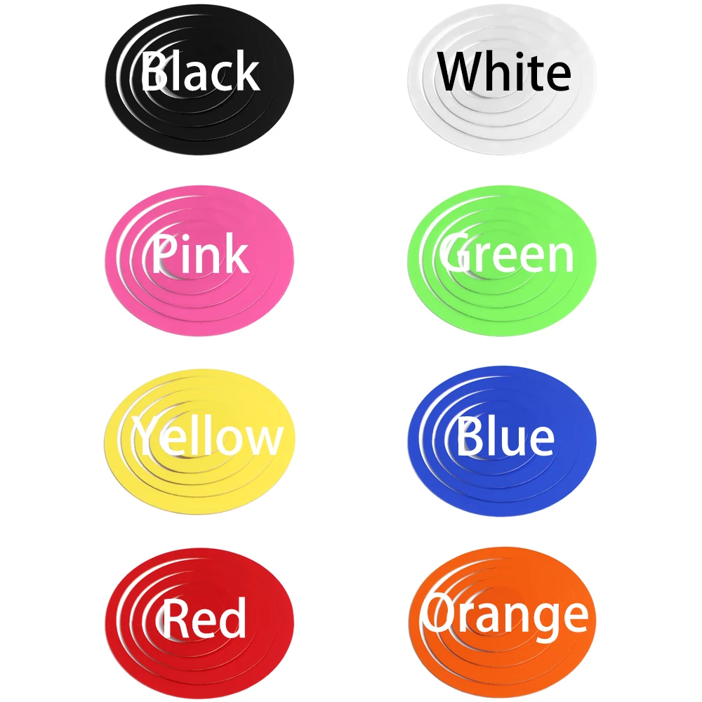 5 Pcs/Set 3D Circles Wall Stickers Removable Mural TV Background Round Decals DIY Wall Art Fashion Home Decoration Accessories