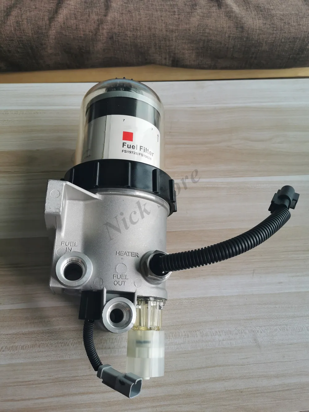 Fuel Water Separator with Heater 24v 195w FH236 FS19728 FS19624 PF7748 P550467 33651XE Diesel Fuel Filter Assembly Diesel Engine