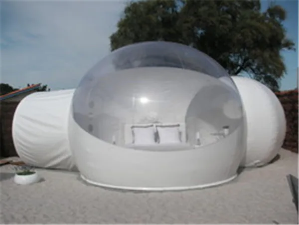 

Popular Inflatable Double Rooms Bubble Tent 4M 5M Bubble Dome House With Toilet Outdoor Inflatable Bubble Tree Igloo Tent Clear