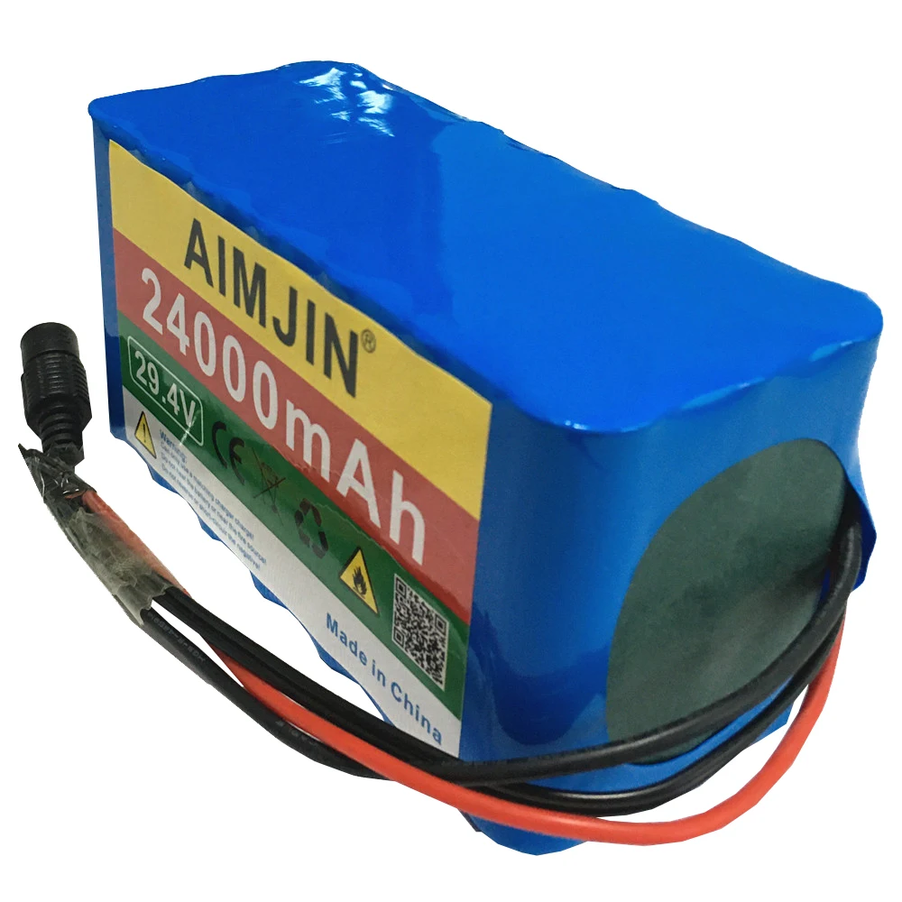 24V 24Ah 7S3P 18650 Li-ion Battery Pack 29.4V 24000mAh