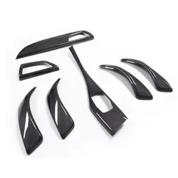 Gloss Black Carbon Fiber Interior Cover Trims Car Accessories For-BMW F20 F21 F22 F23 116i 118i 120i M135i 4 Door 2012-2016