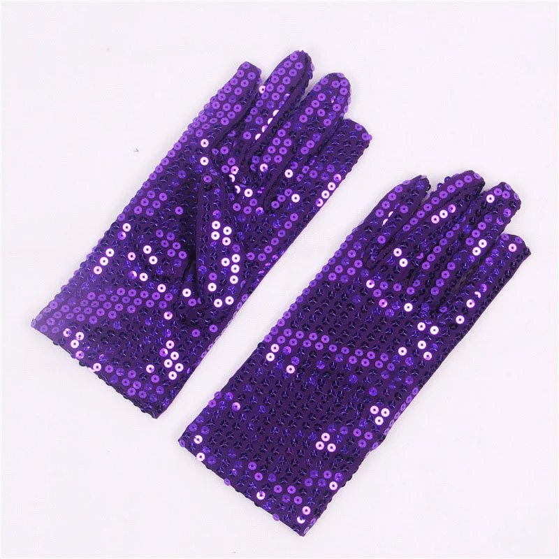 New double-sided gloves, monochrome sequined gloves, stage performance, fashion trend gloves A72