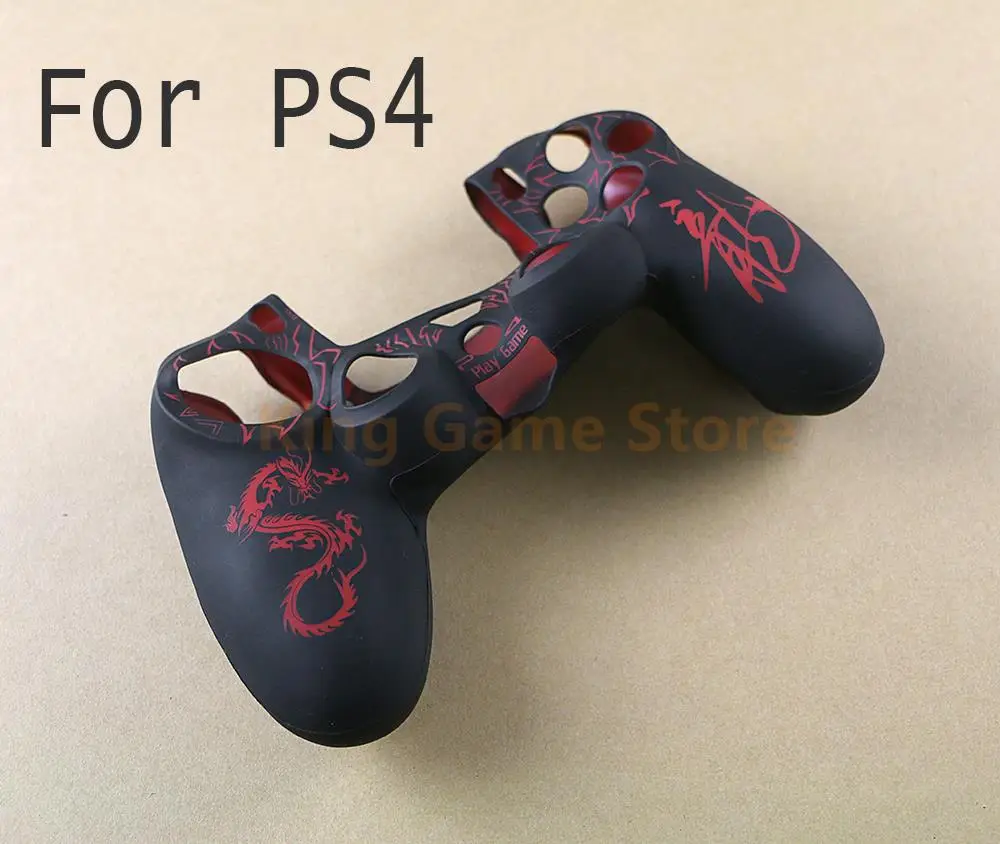 12pcs Chinese Dragons Silicone Cover Protection Skin Case For Playstation 4 PS4 Silicone Case Skin Cover FOR PS4 Controller