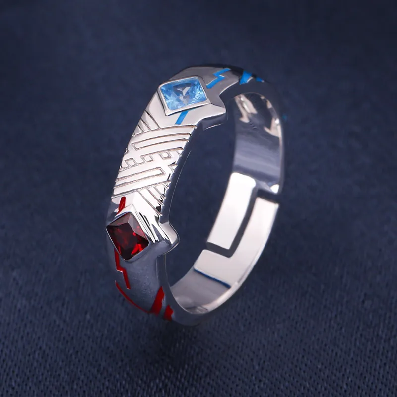 Darling in the Franxx 02 Ring Silver Open Ring Halloween Cosplay Jewelry Anime Fandom Gift