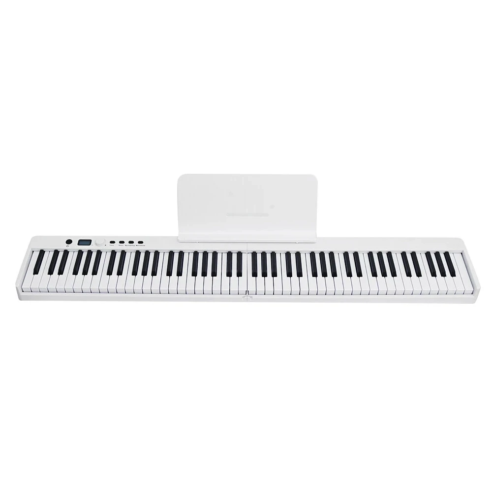 BORA Portable 88 Keys Foldable Electronic Piano Keyboard 128 Tones Rhythms 21 Demos With Sustain Pedal/Bag Built-in Battery