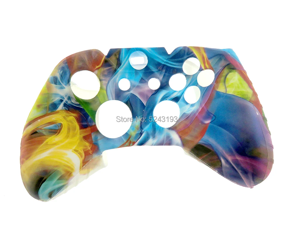 1 قطعة طباعة نقل المياه كامو غطاء سيليكون الجلد ل Xbox One تحكم حامي ل XBOXONE نقل المياه غطاء من السيليكون