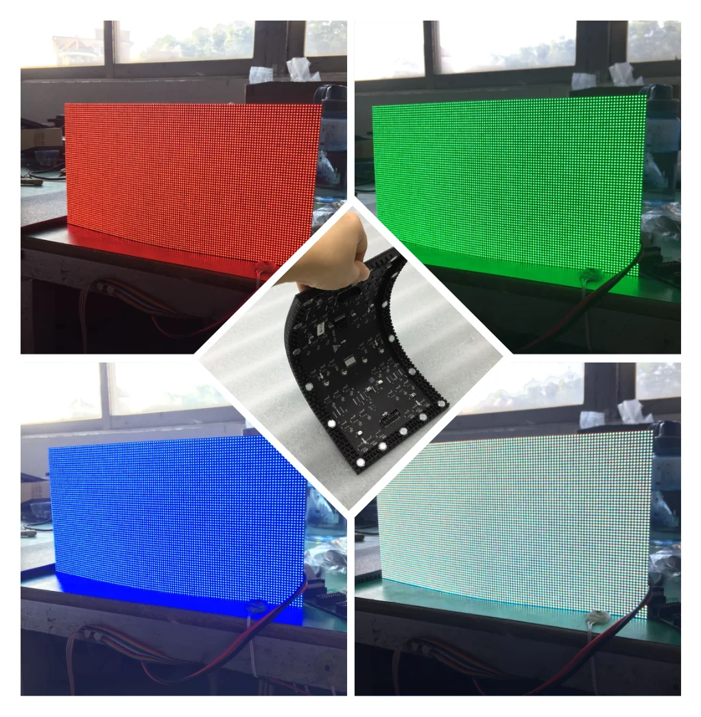 2020 top selling hd P2.5 cheap price high brightness soft module curved flexible led screen