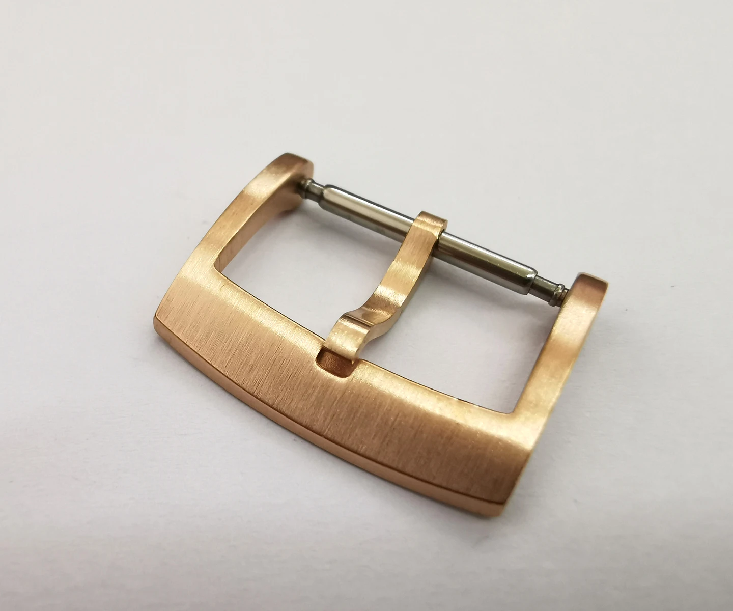 Cronos Solid Bronze CuSn Tongue Buckle  Watch Parts Fully Brushed 18 20 22 mm 2.0 with Spring B