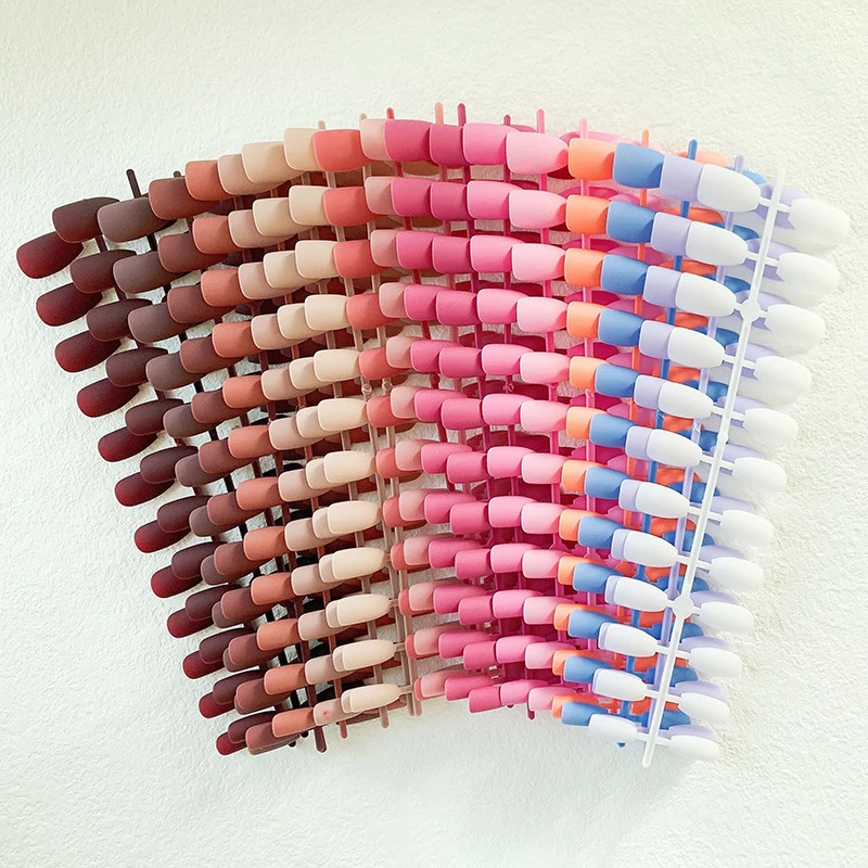 24 قطعة الأظافر كاذبة قصيرة اضغط على الأظافر أشكال علوية للأظافر نعش مسمار نصائح الأظافر وهمية مانيكير قابلة لإعادة الاستخدام الباليه ماتي الأظافر كاذبة