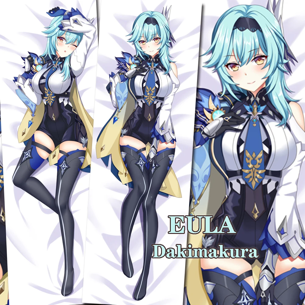 

Genshin Impact Eula Body Dakimakura Cushion Cover Double-sided Fullbody Sleepy Pillow Cover Otaku Bedding Pillowcase