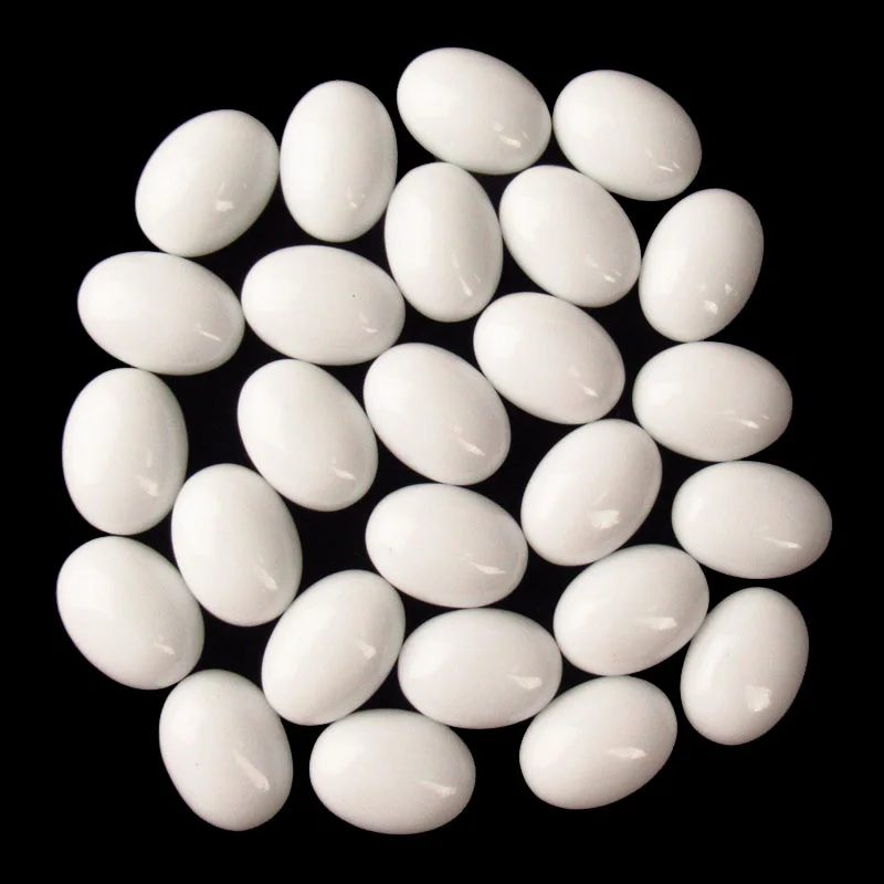 

10Pcs 18x13x5mm Wholesale High Quality White Jade Oval Cab Cabochon for Diy Making Jewelry Accessories Wholesale