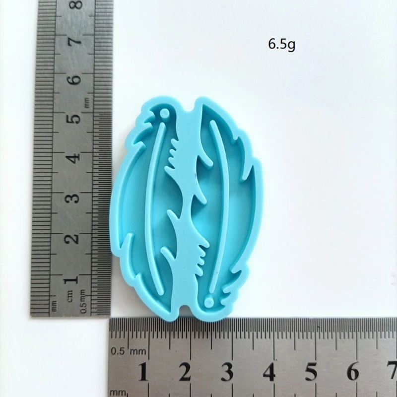 3Pcs Dream Catcher Mold Silicone Mold Keychain Pendants Epoxy Resin Casting Mold Feather Shape Earrings Mold DIY Crafts