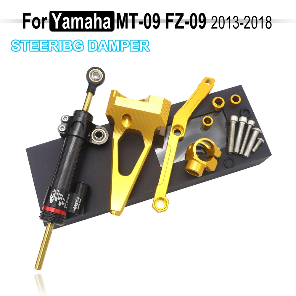 

Steering Stabilize Damper Bracket Mount Motorbike Motorcycle CNC FOR YAMAHA MT-09 MT09 MT FZ 09 FZ09 FZ-09 2013 2016 2017 2018
