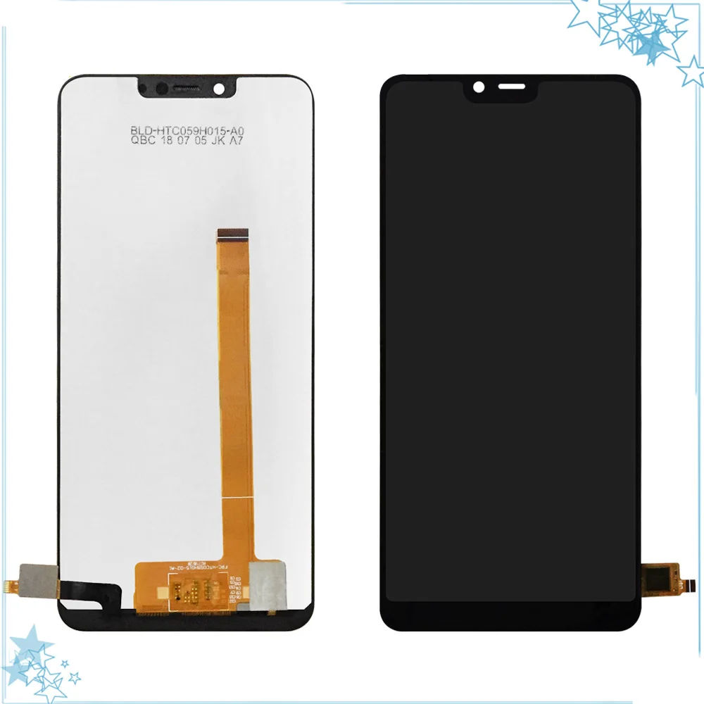 5.93''Black For Wiko View 2 Plus LCD Display with Touch Screen Digitizer Mobile Phone Accessories For Wiko View 2 Go Assembly