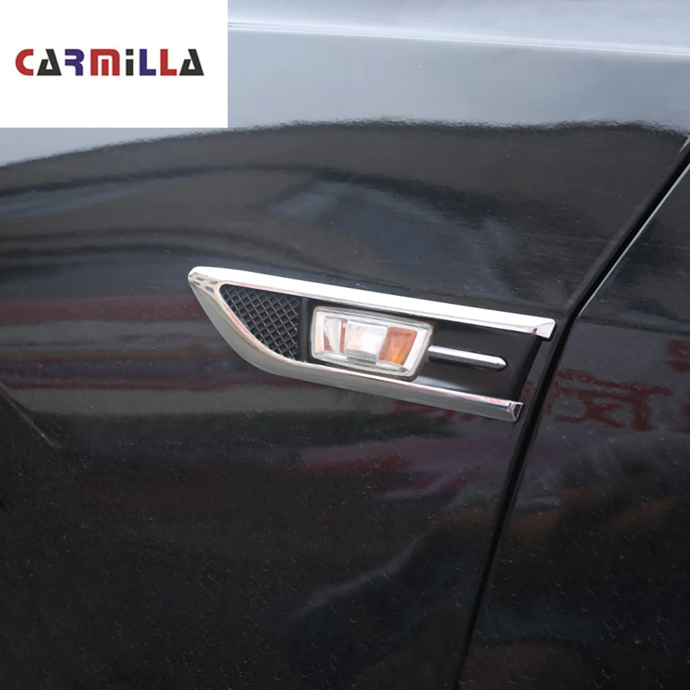 Carmilla 2Pcs Car Side Signal Turn Lamp Light Sticker for Opel Corsa D 2009 - 2014 Accessories Turning Lights Cover Trim