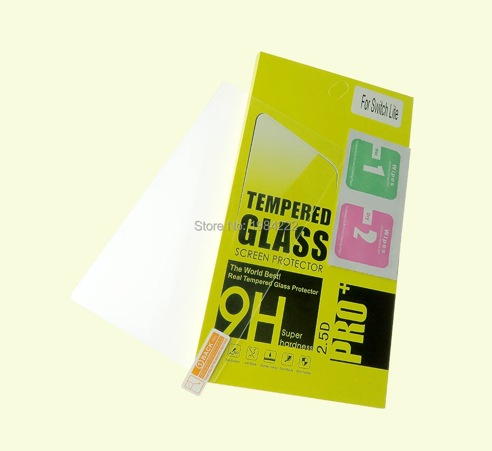 10 Uds templado para Nintendo Switch Lite NX vidrio Ultra claro HD película protectora de pantalla Protector de superficie cubierta protectora de consola piel