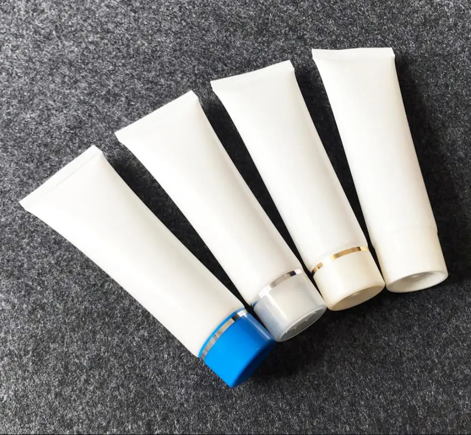 50 ml witte zachte buis milde wassen boter handcrème anti-UV lotion emulsie serum essentie hyaluronzuur cosmetische slang verpakking