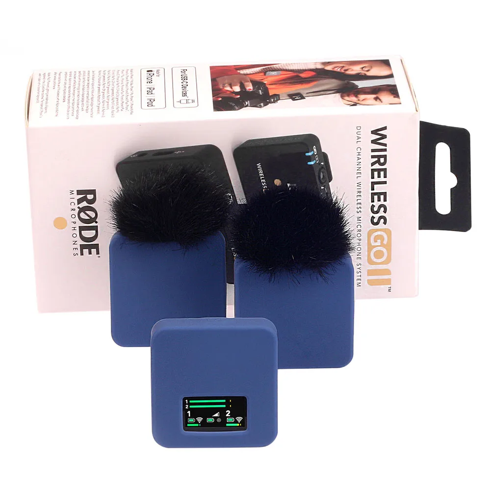 3 قطعة/المجموعة لينة سيليكون ميكروفون حالة ل ركب اللاسلكية الذهاب II/ركب اللاسلكية الذهاب 2 ميكروفون لاسلكي اكسسوارات