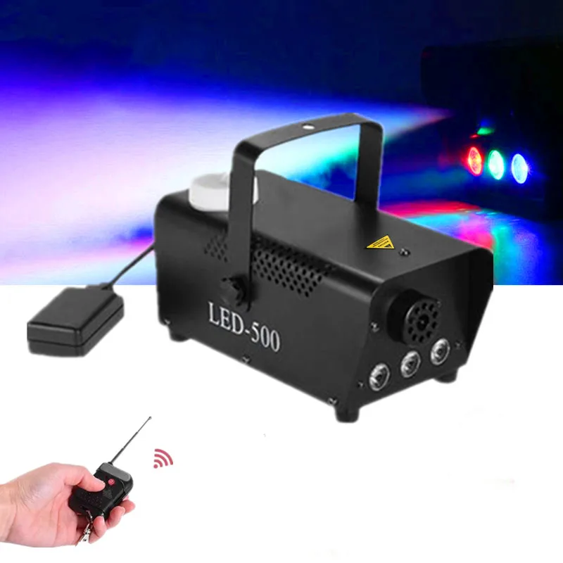 

Fog Machine, Smoke Machine With LED Lights, Colorful DJ Fog Machine With Wireless and Wired Remote Control Fogger nebulizer