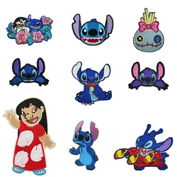 Lilo & Stitch Patch per ricamo bambini per abbigliamento fai da te ferro sul punto Patch adesivi per indumenti adesivi in stoffa per ricamo