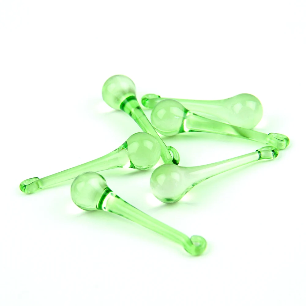 Imagem -05 - Lustre Pendente de Cristal Verde 16x x6 mm 20x80 mm Lt. Luminária com Prisma de Vidro Manchado Peça de Decoração para Casa