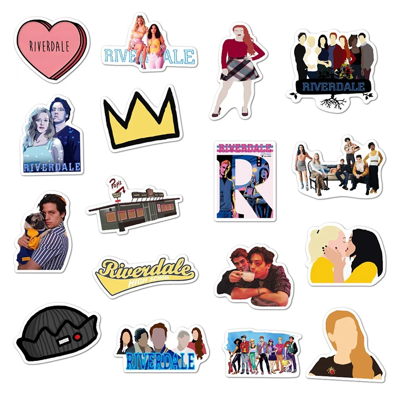 10/30/50PCS TV Series Riverdale Stickers for Laptop Water Bottle Bike Waterproof Graffiti Decals Aesthetic Sticker Kids Toys