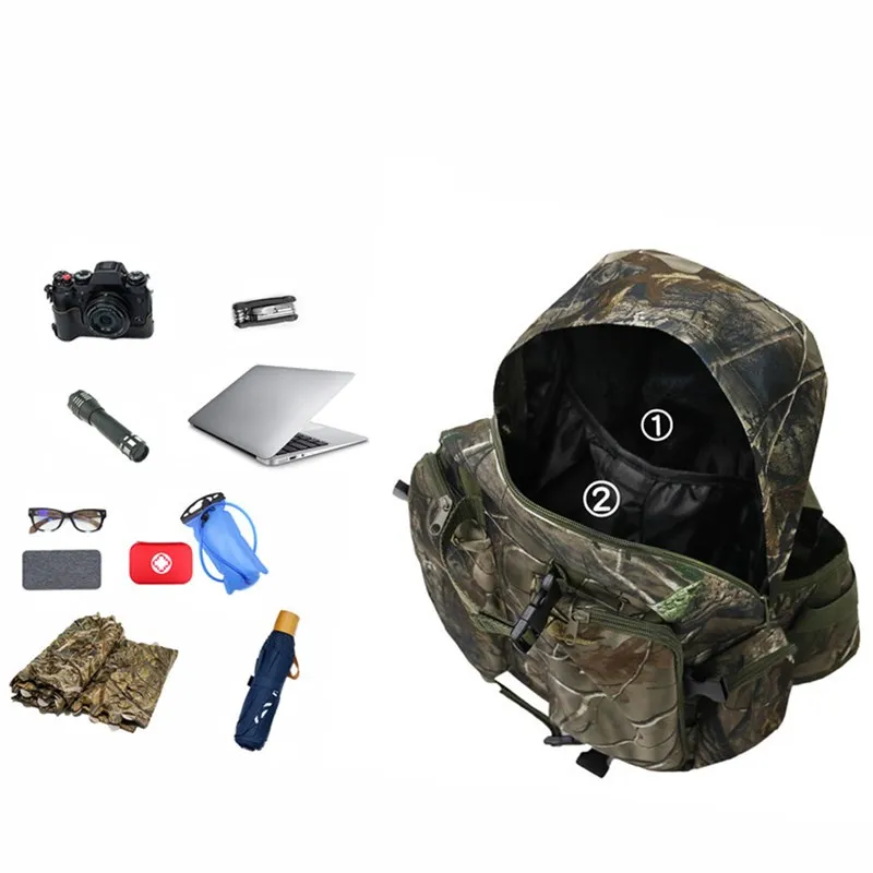 Outdoor Camouflage Hunting Shooting Bag 600D Oxford Cloth Hiking Camping Backpack Fans  Training Bags