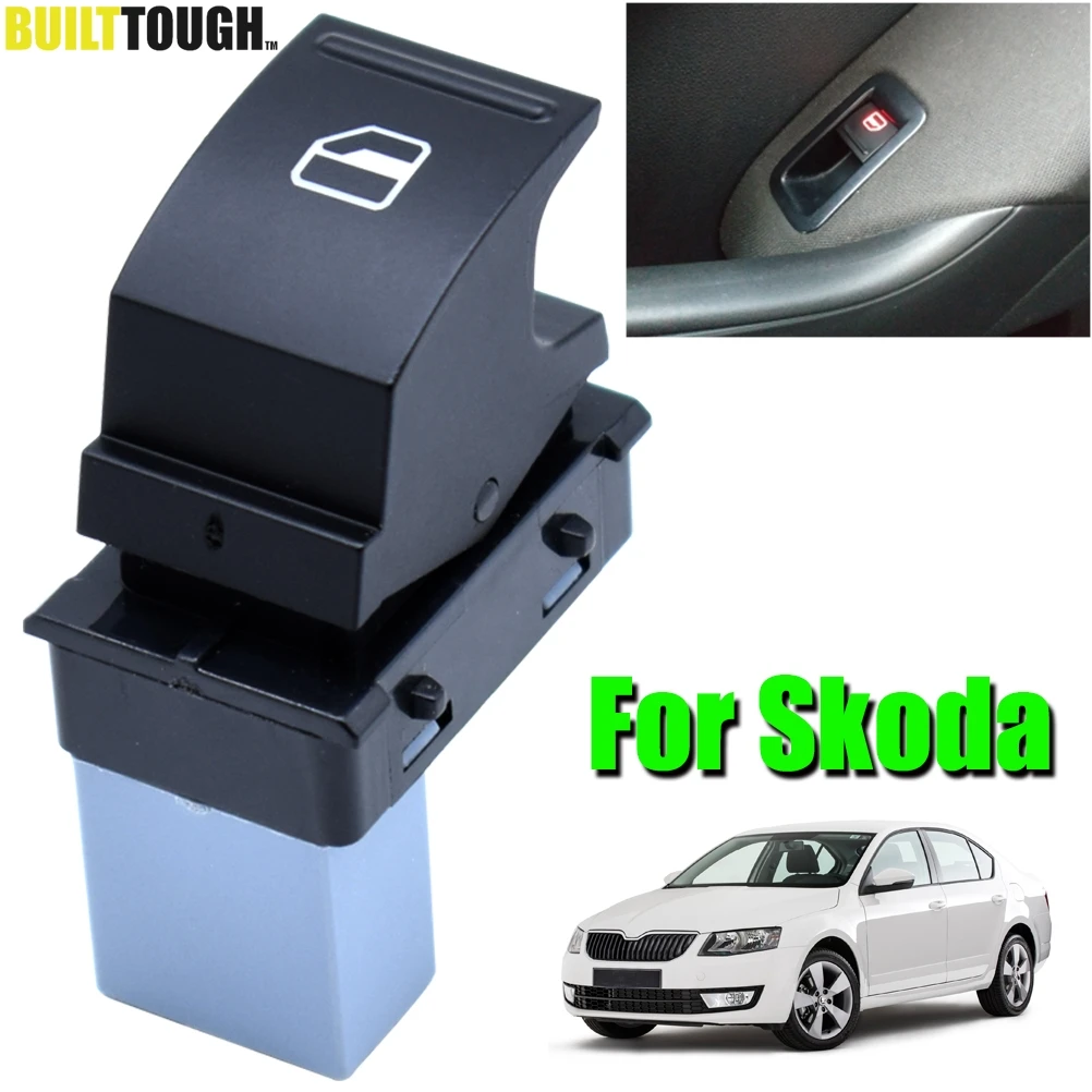 Electric Side Window Switch Power Control Button For Skoda Octavia Fabia Mk2 Superb 3T Roomster OE# 5J0959855 Car Accessories