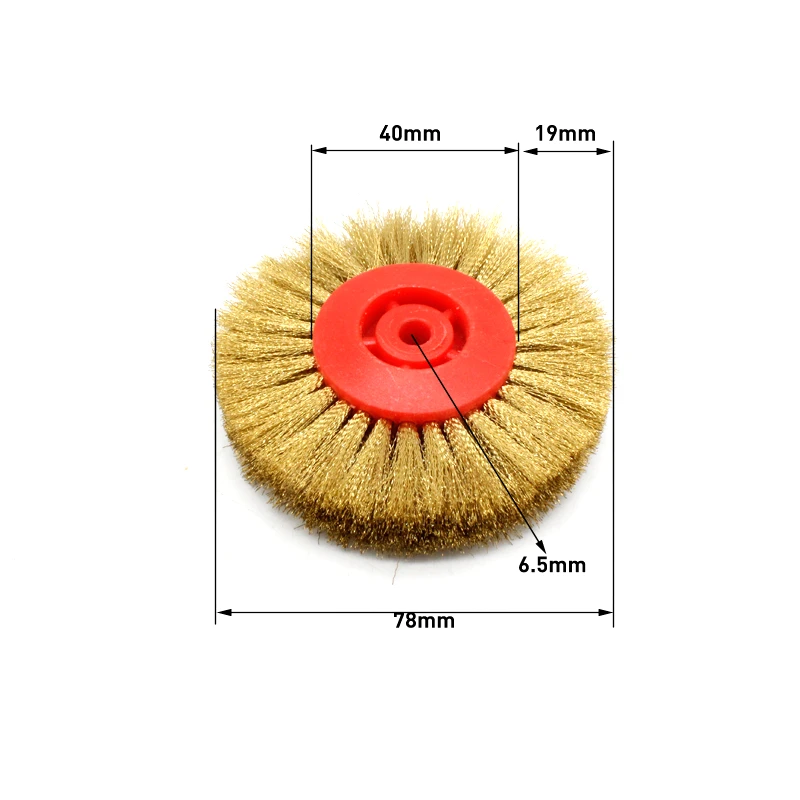 Brass Wire Wheel Brush For Jewelry Polishing Grinder Metal Rust Removal Rotary Tools