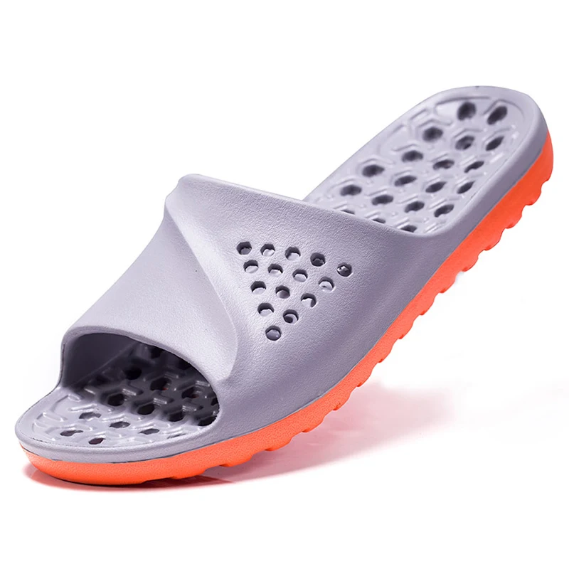 Summer Bathroom Slippers For Men Women Kids Badslippers Badeschuhe Bathing Shoes Shower Soft Indoor Home Beach Big Size 48 49 50