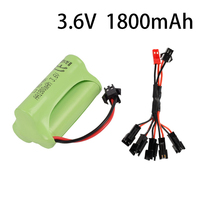 Upgrade 3.6v 1800mah NiMH Battery For Rc Toys Cars Tanks Trucks Robots Guns Boats AA Ni-MH 3.6v Rechargeable Battery Pack