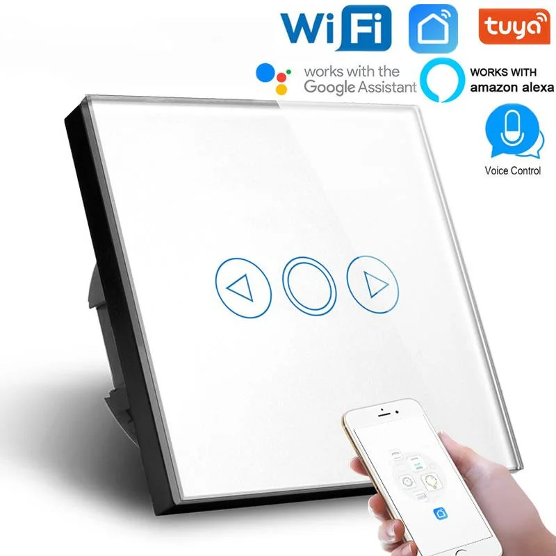 

Tuya Smart Life APP Control WIFI Dimmer Swith 220V EU Standard 1 Gang smart switch,Compatible Alexa Google Assistant