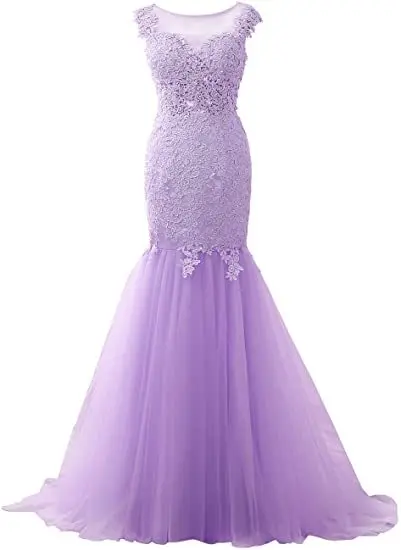 ANGELSBRIDEP Sheer Neck Mermaid Prom Kleider Applique Vestidos de festa Sexy Sehen-durch Zurück Abendkleider abendkleider Party Kleider