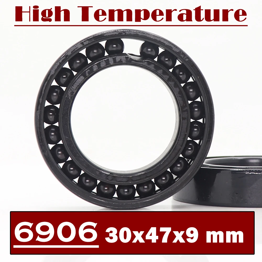 

6906 High Temperature Bearing 30*47*9 mm ( 2 Pcs ) 500 Degrees Celsius Thin Section Bearings Full Ball Bearing