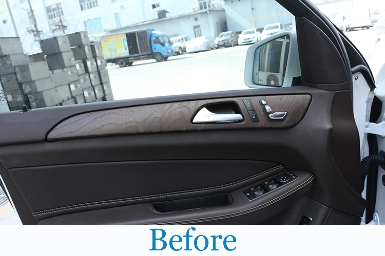 For Mercedes benz ML GLE GL Class GLS 320 400 Car Styling ABS Carbon Fiber Interior Door Decoration Panel Cover Trim Accessories