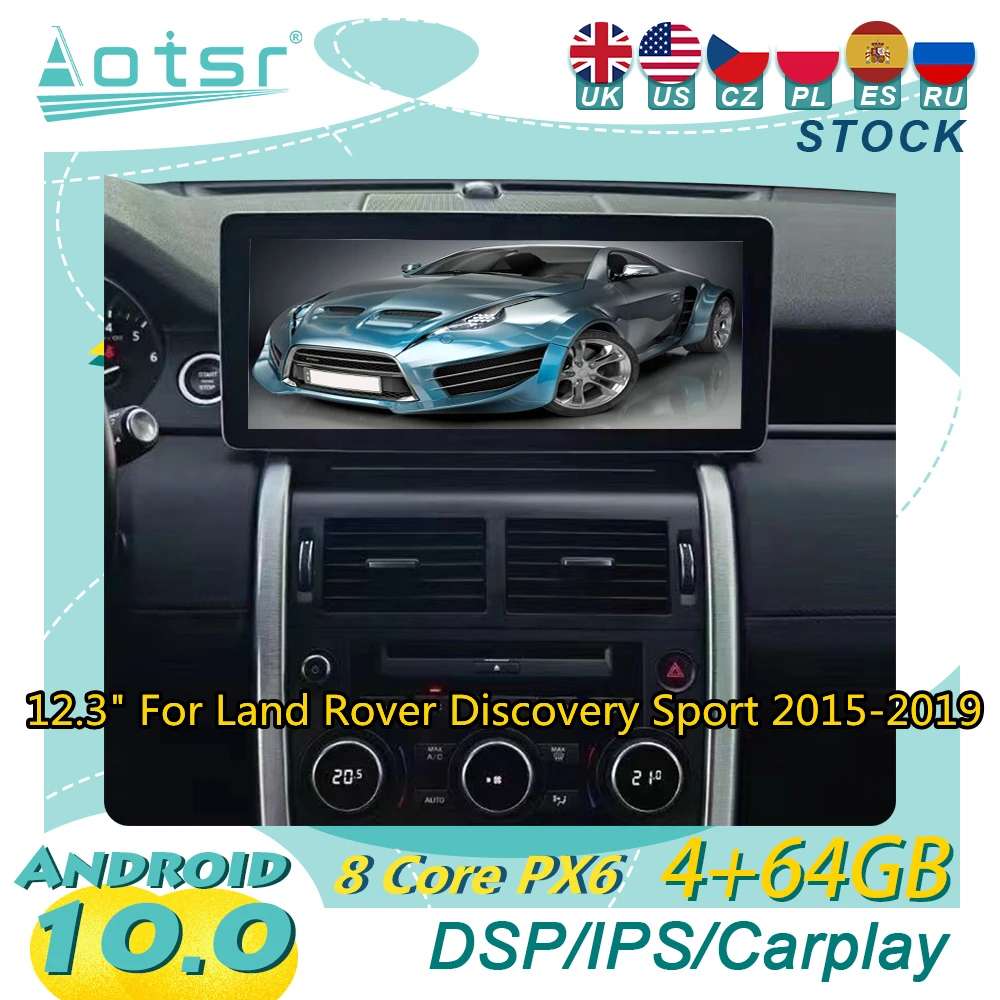 

Автомагнитола 2DIN на Android 10 для Land Rover Discovery Sport 2015 - 2019 с GPS-навигацией, мультимедийным проигрывателем и стереоэкраном