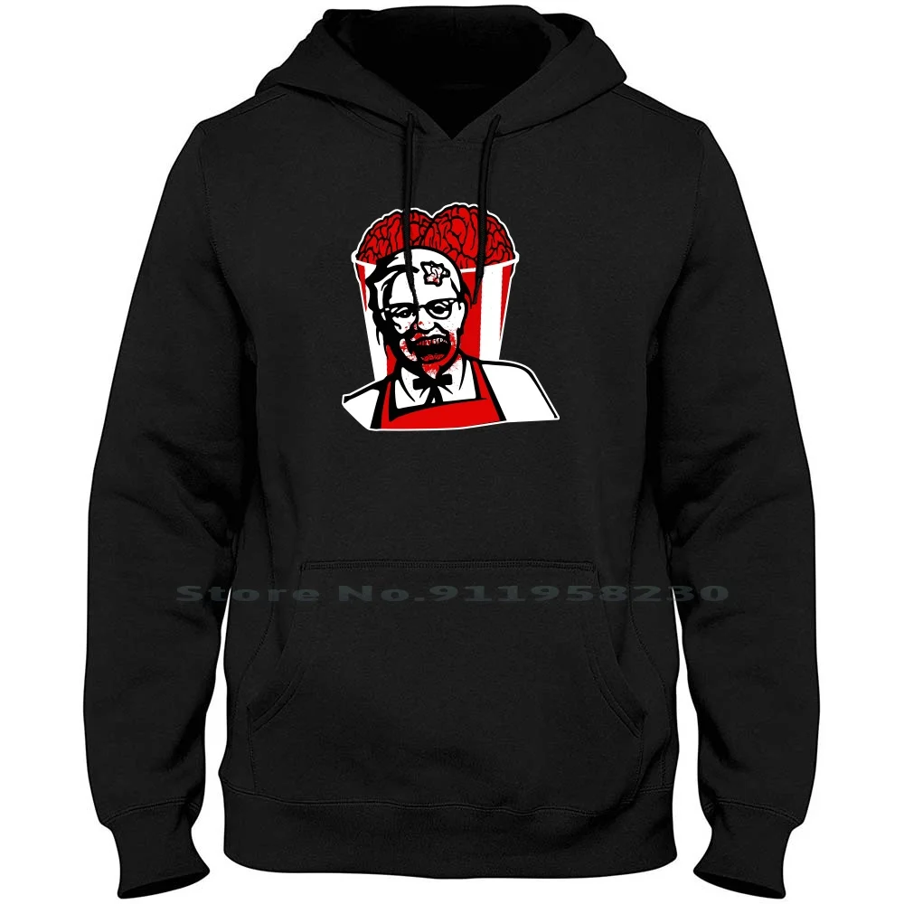 Brains Zombie Blood Men Women Hoodie Sweater 6XL Big Size Cotton Popular Cartoon Humor Brain Blood Rain Nerd Geek Cute Ra Om Ny