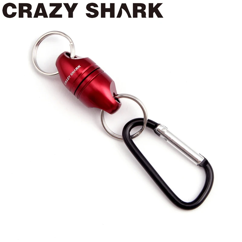 

Crazy Shark Magnetic Net Release Aluminum Shell for Fly Fishing Tools Fishing Holder Strong Magnet max 7.7lb/3.5kg Accessories