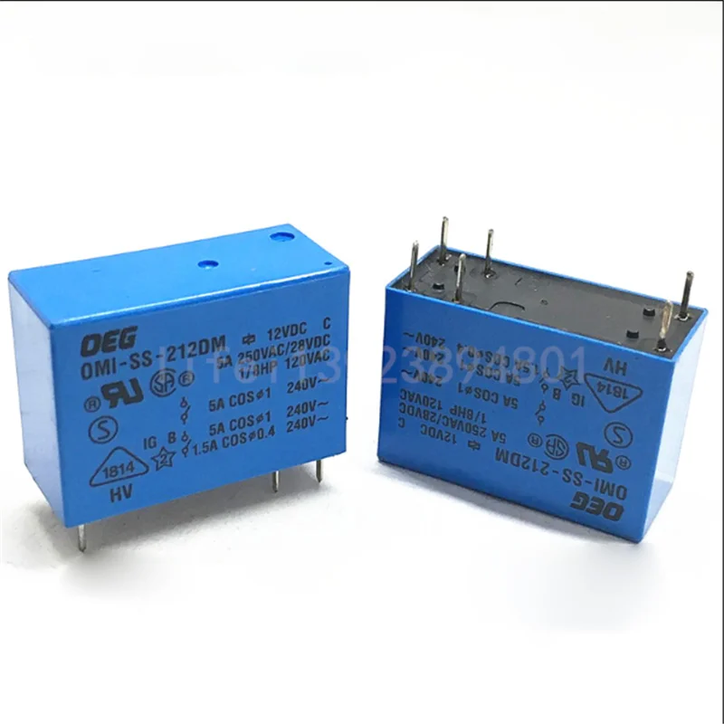 

HOT NEW 12V relay OMISS212DM OMI SS 212DM OMI-SS-212DM 12VDC DC12V 12V 5A 6PIN