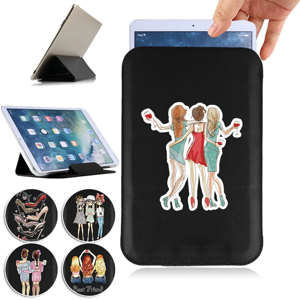 

Universal Tablet Bag Stand Cover Case IPad Air Pro 7.9 9.7 10.1 10.5 Inch Magnet Pack Sleeve PU Leather Tablets Holder