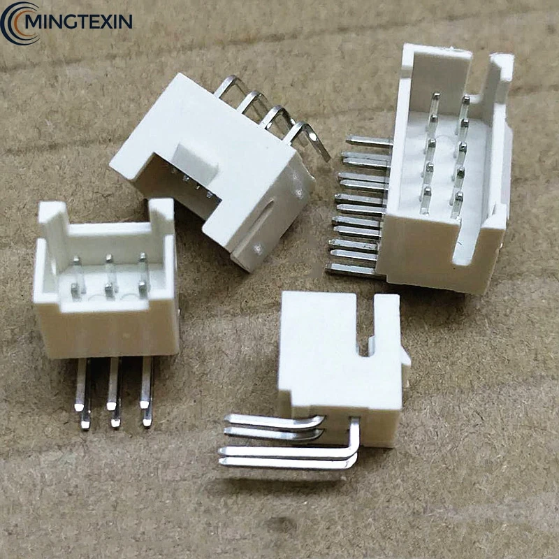 10PCS PHB 2.0mm Connector 2.0mm Male Socket Right Angle Double Row with Buckle PHSD Connectors 2*2/3/4/5/6/7/8/10-20P