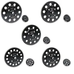 GTBracing 1:5 RC Car LOSI DBXL 57T/24T 58T/23T 59T/22T 60T/21T 61T/20T Steel Pinion Spur Gears