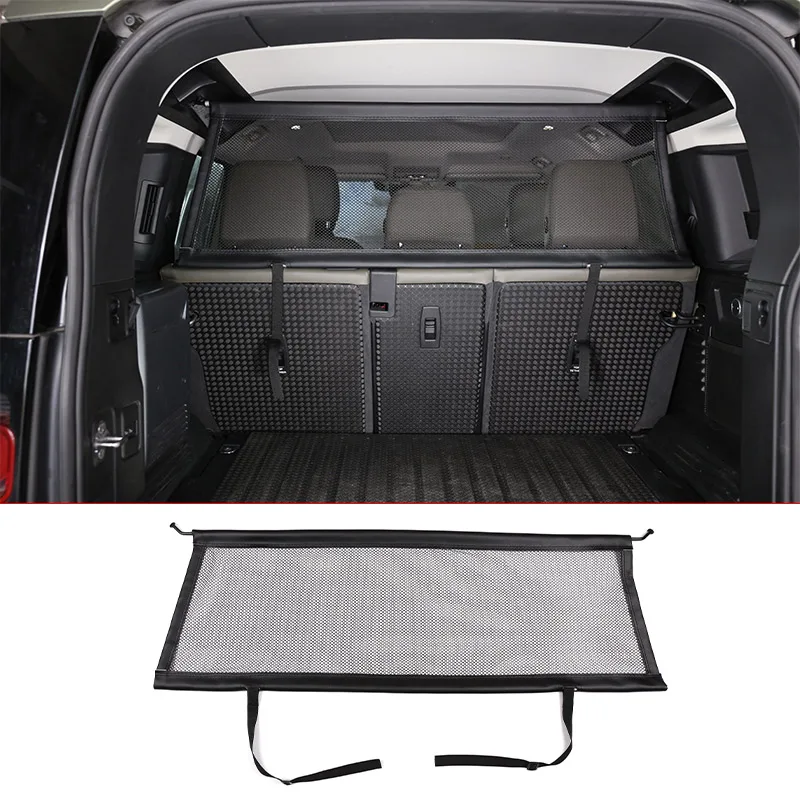 For Land Rover Defender 110 2020-2022 Car Modeling Trunk Safety Isolation Protective Netting Pet Fence Netting Car Accessories